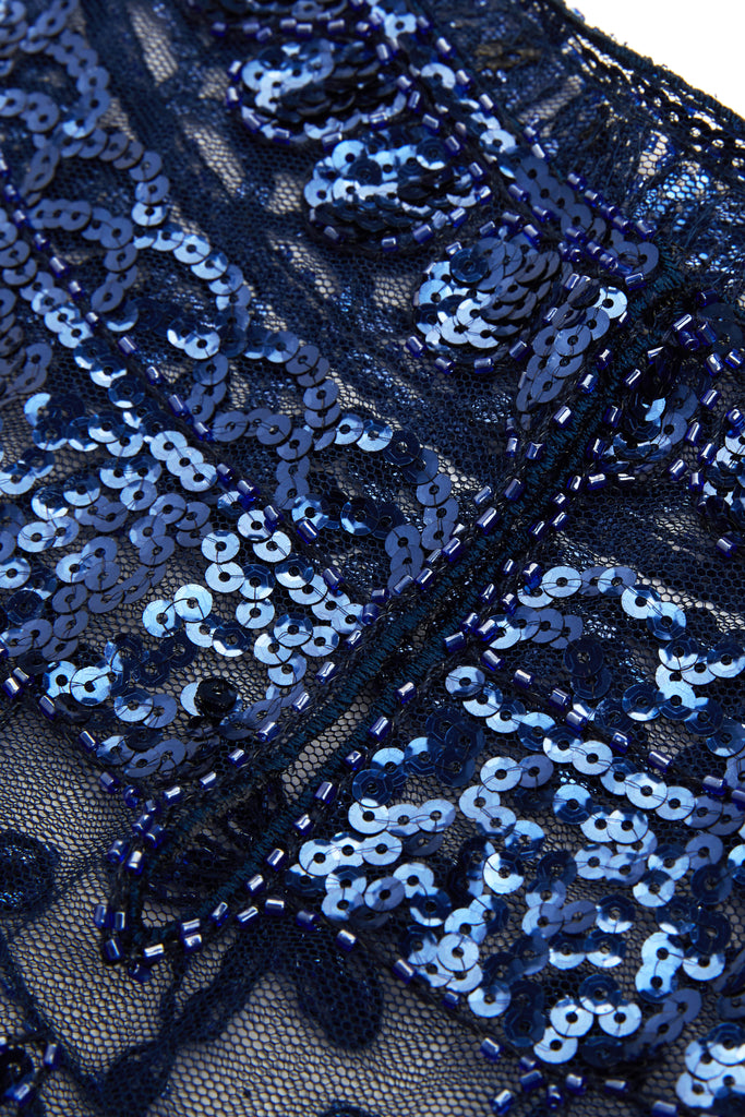 1920s Sequin Beaded Evening Shawl - BABEYOND