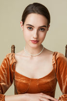 Remarkable Lustrous Imitation Pearl Choker | 1 layer | 2