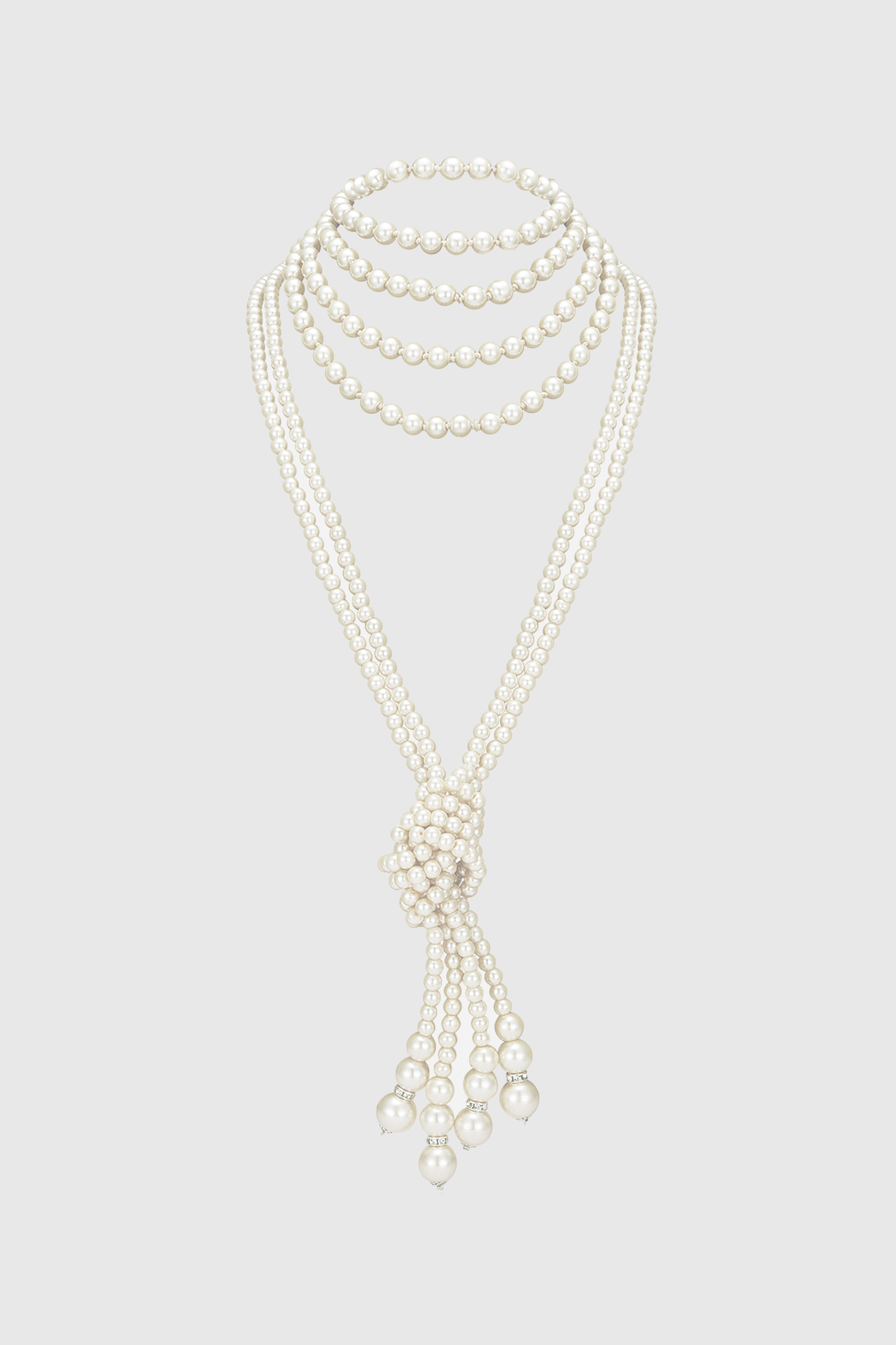 Chanel Pearl CC Multistrand Necklace