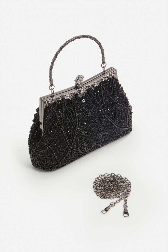 1920s Vintage Flapper Beaded Clutch - BABEYOND