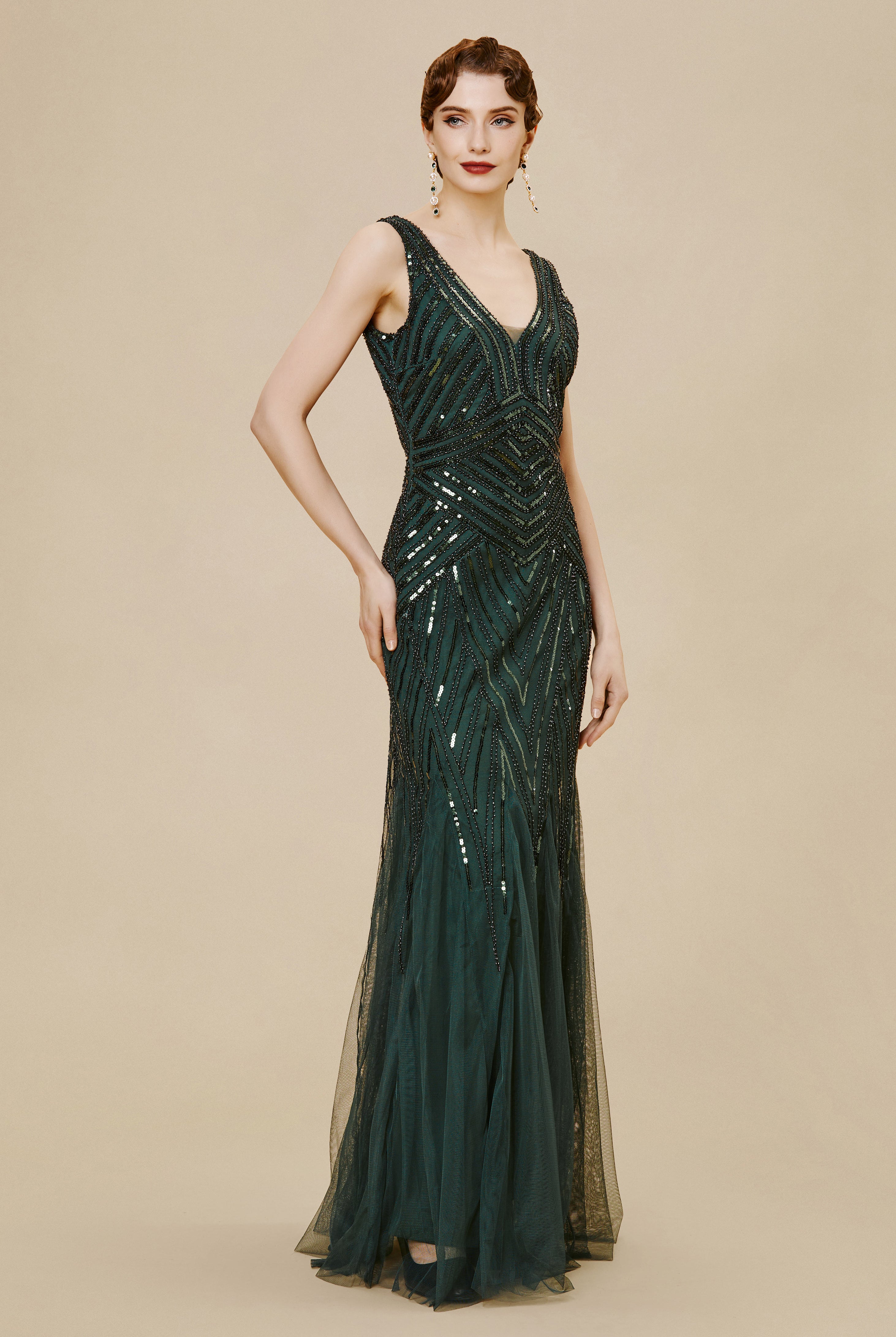 20's inspired homecoming dresses Homecoming Dresses Dgankt 20s Vintage Inspired Sequin Embellished Fringe Long Dress Round-Neck Knee-High Dress