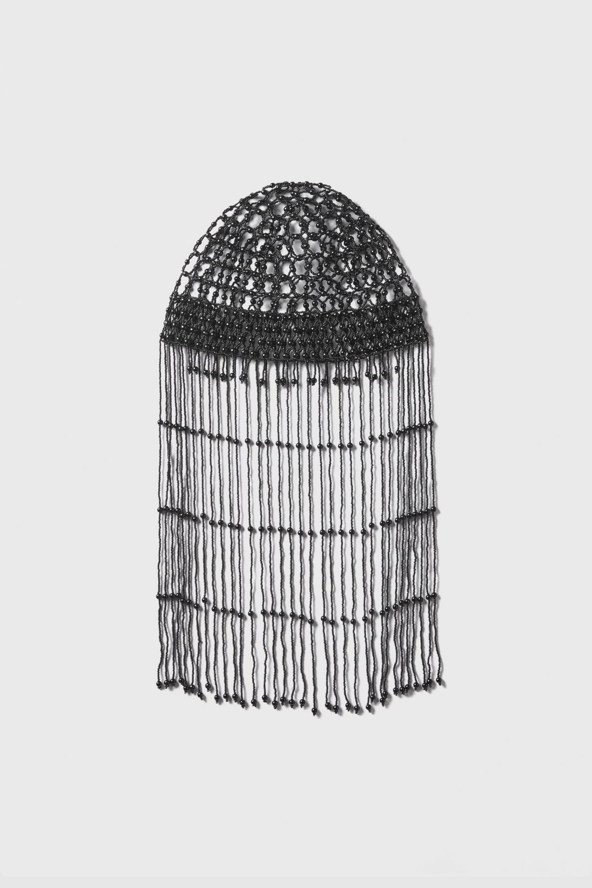 ✨ Authentic 1920s Beaded Flapper Hat with Feathers & Tassels ✨ Shop 1920s Headpieces - Beaded Pearl Tassel Cap | BABEYOND main image 4