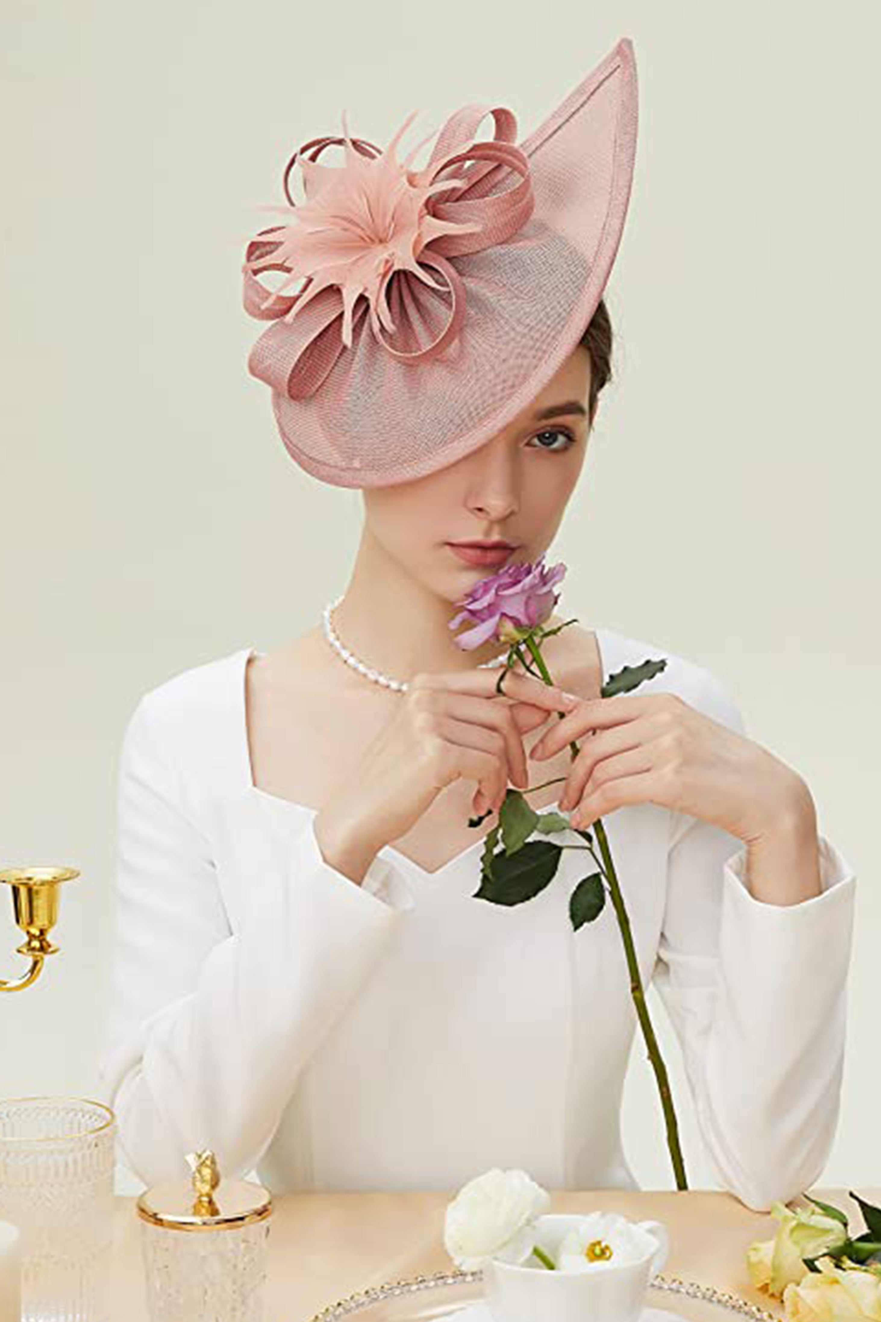 Tea Party Cocktail Fascinator | Nude Pink | 3