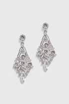 Antique Geometry Chandelier Earrings | Silver | 1