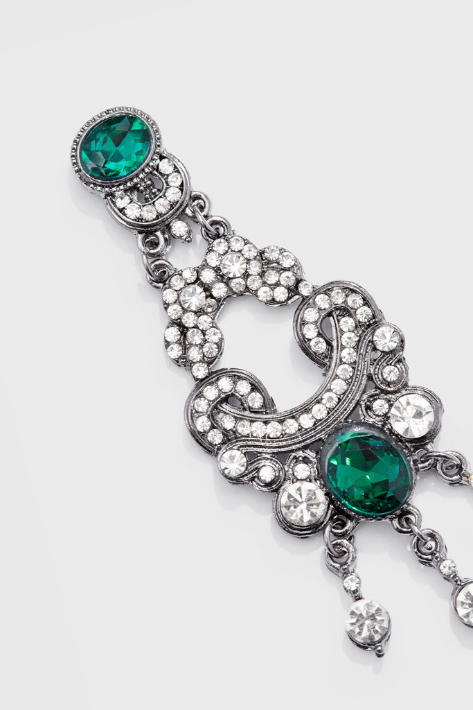 Art Deco Baroque Crystal Dangle Earrings - BABEYOND