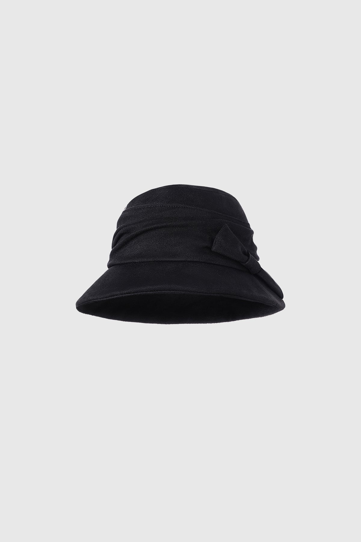Bow-Trimmed-Wide-Brim-Bucket-  display picture 1