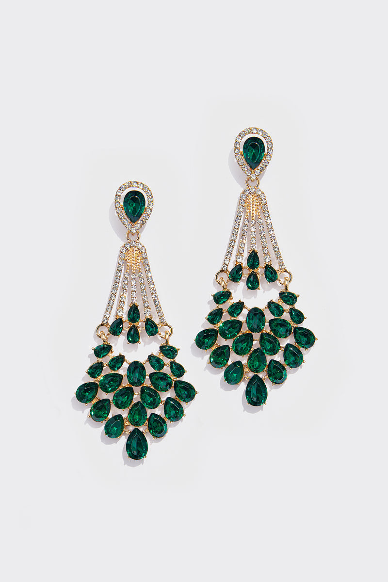 Shop 1920s Jewelry - Crystal Rhinestone Earrings | BABEYOND
