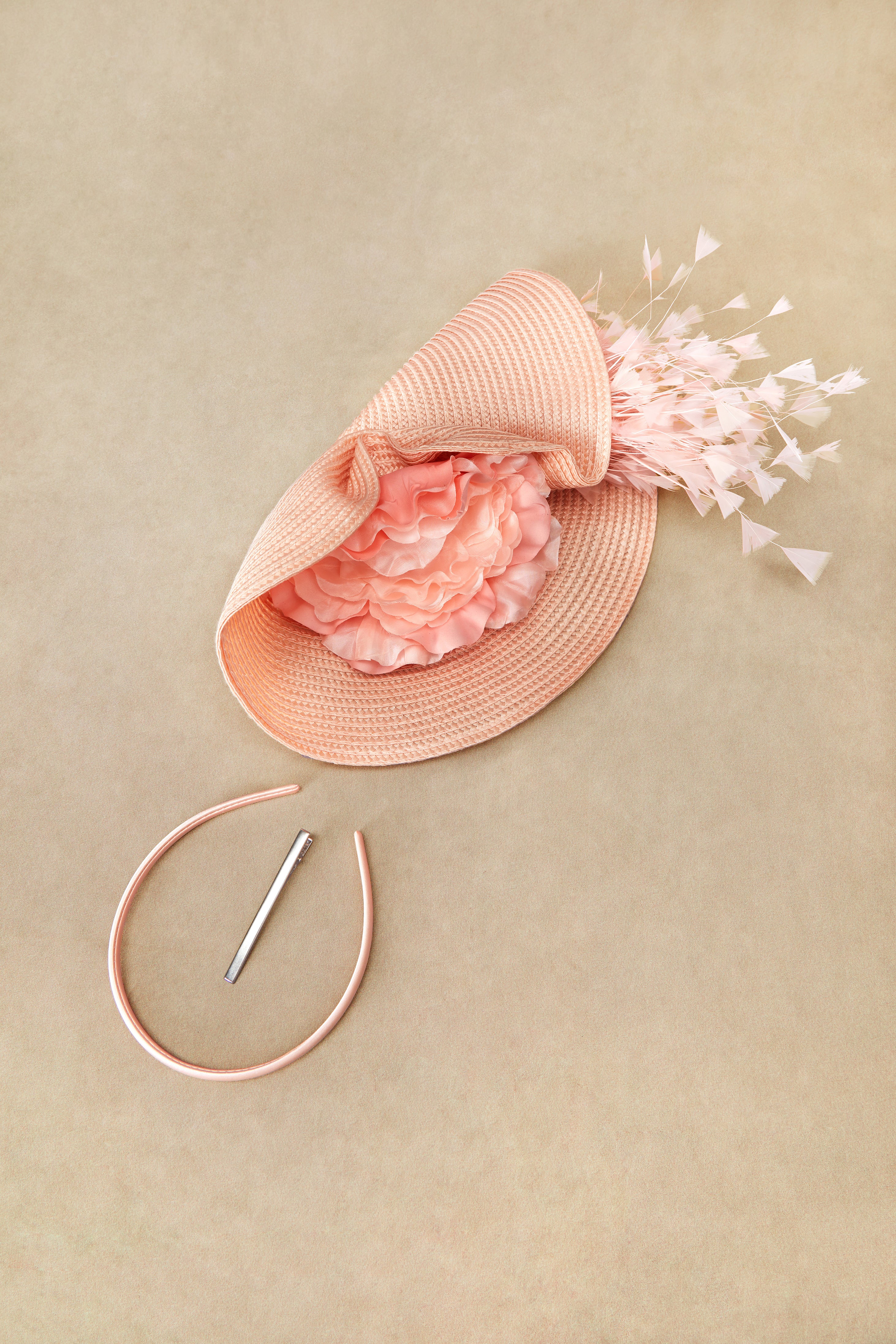 Embellished Floral Tea Party Fascinator | Champagnepink | 2