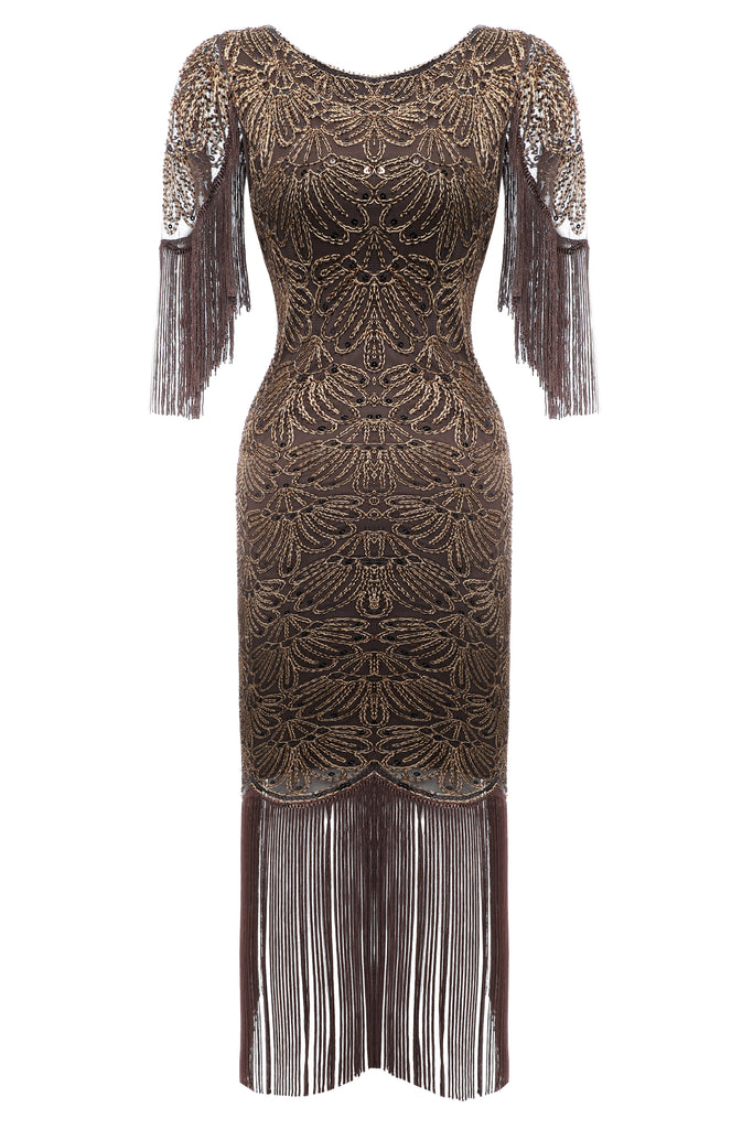 Embroidered Tassel Vintage Dress - BABEYOND