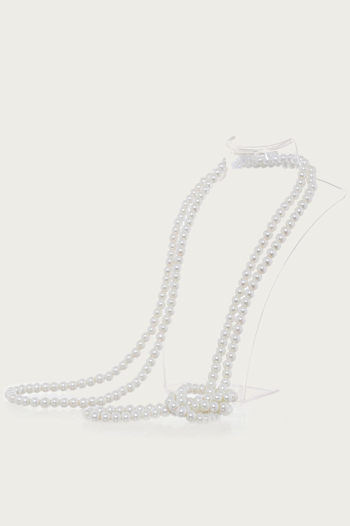Gorgeous Long Faux Pearl Necklace - BABEYOND