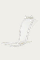 Gorgeous Long Faux Pearl Necklace | White | 2