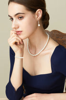 Gorgeous Round Pearl Necklace Set | 2