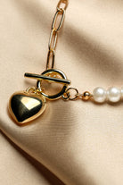 Heart-Shaped Pendant Pearl Necklace | Style 2 | 3