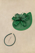 Tea Party Cocktail Fascinator | Darkgreen | 2