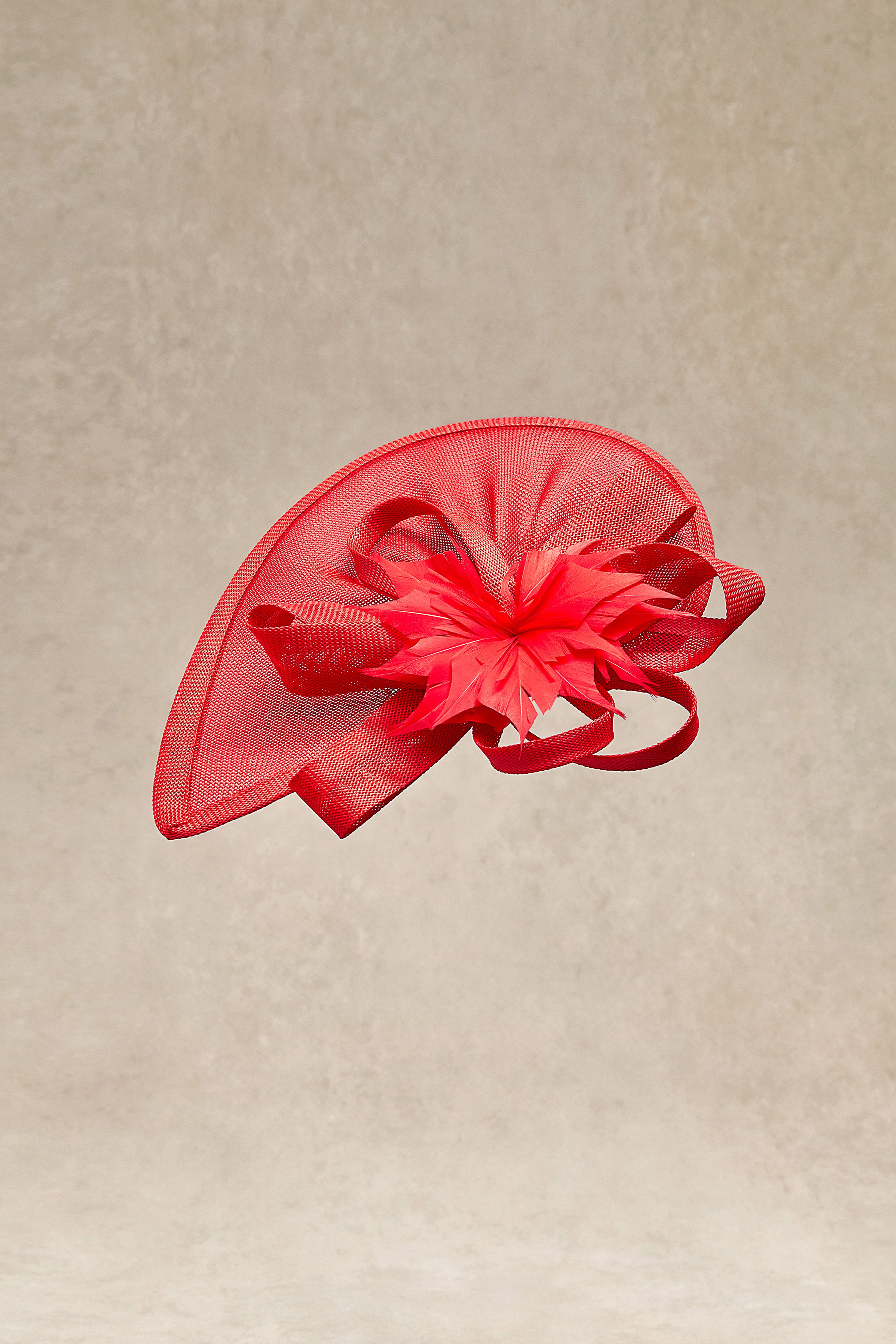 Tea Party Cocktail Fascinator | Red | 1