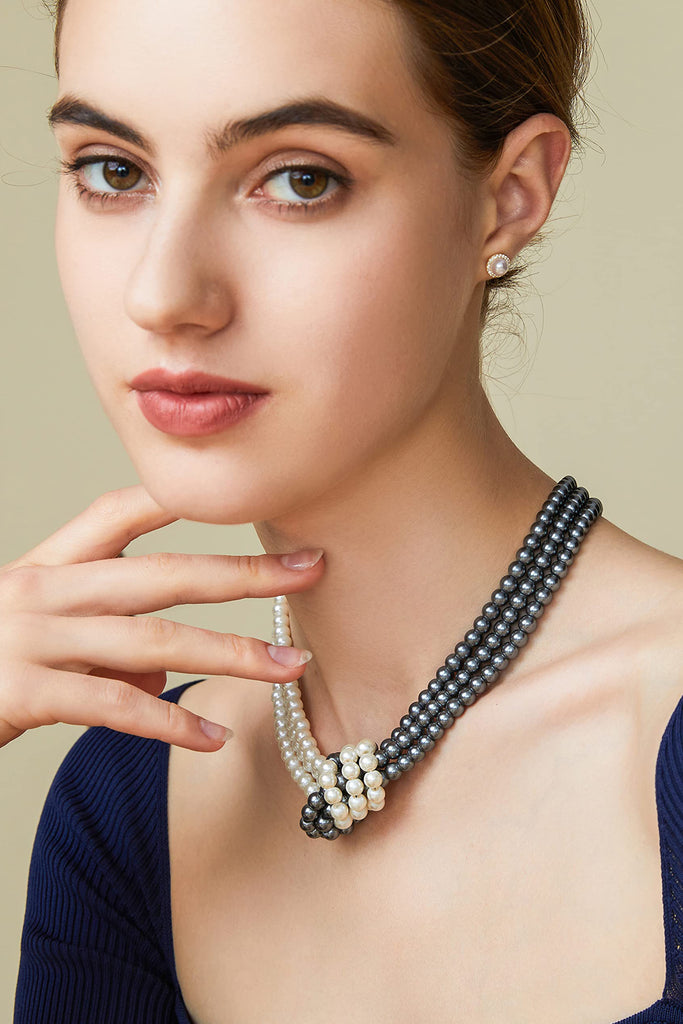 Unique Gatsby Knotted Pearl Necklace - BABEYOND