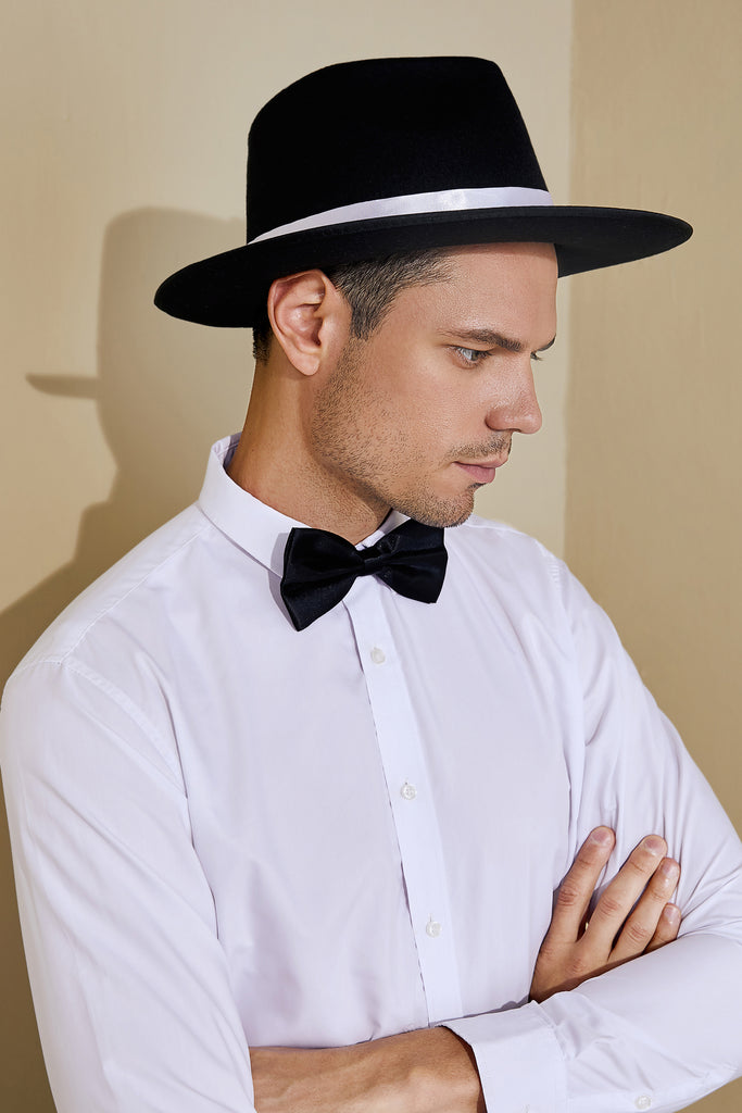 1920s Mens Panama Hat Gatsby Set - BABEYOND
