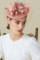 Vintage Veil Tea Party Fascinator | Nude Pink | 13