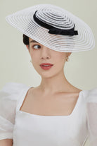 Stylish Lace Cocktail Fascinator | Cream White | 1