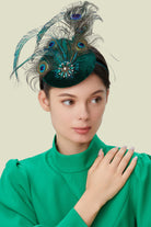 Peacock Feather Flapper Fascinator | 1