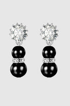 Delicate Multilayer Pearl Necklace Set | Obsidian Black | 2