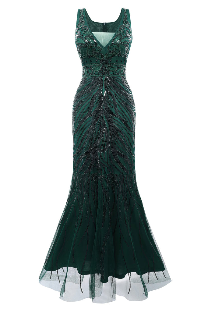 Bodycon Tulle Maxi Cocktail Prom Dress - BABEYOND