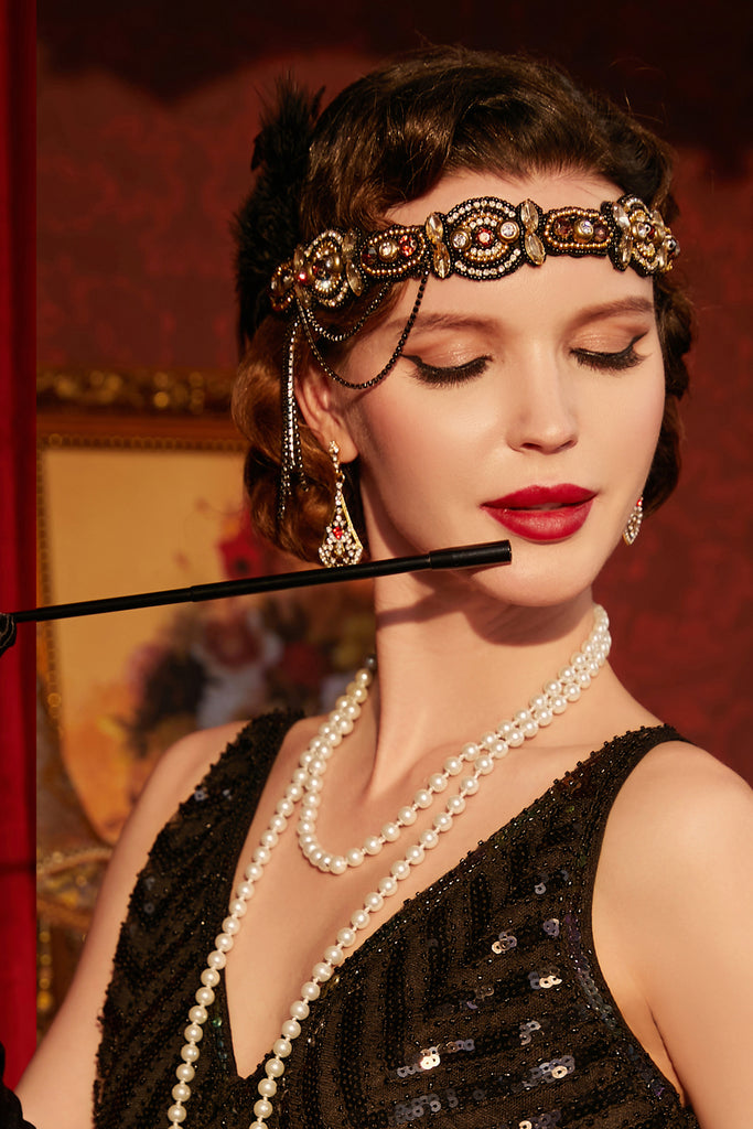 1920s Gatsby Costume Accessories Set - BABEYOND