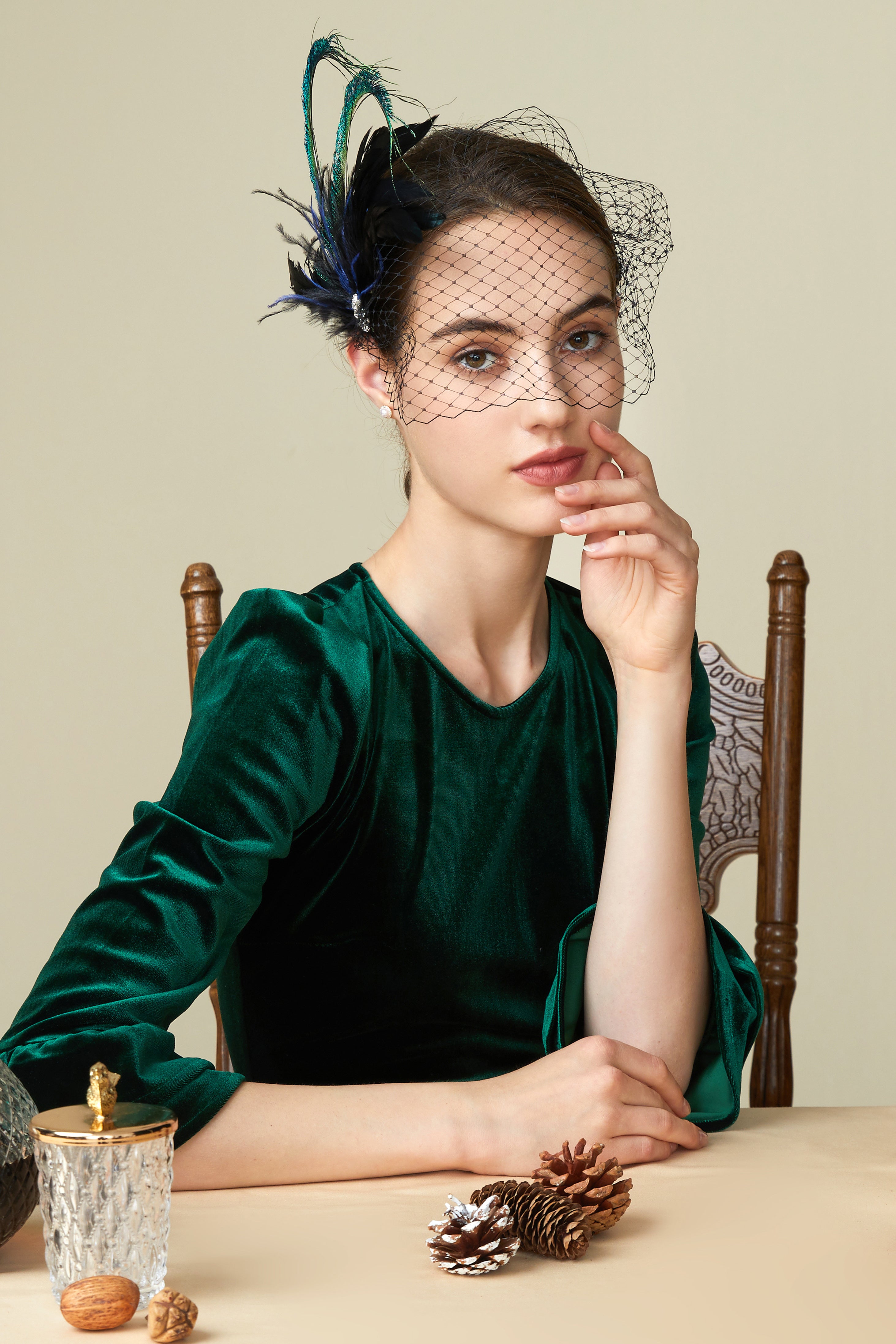 Vintage Peacock Tea Party Fascinator | Peacock | 3